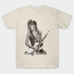 Retro Vintage Aesthetic - Randy Rhoads T-Shirt